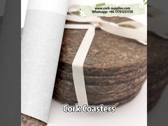 Black Carbonized Round Modern Cork Placemats Cork Trivets For Hot Dishes