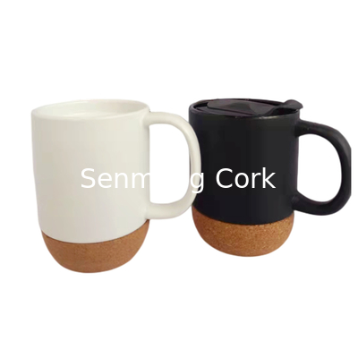 Buy 10-15oz Ceramic Coffee Mug With Cork Bottom Base  Heat Insulated Waterproof online manufacture
