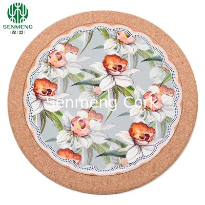 Buy Custom Ceramic Pot Holder Anti-Slip Promotion Gift Cork Placemats online manufacture