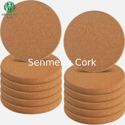 Buy Absorbent Cork Coasters  For Hot Drinks at Home,Office,Restauarnts With Custom Thickness online manufacture
