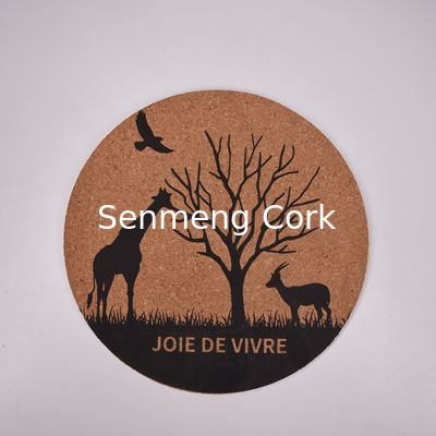 Buy High Density Customized Cork Coaster Heat Resistant Reusable Tea or Coffee Coaster online manufacture