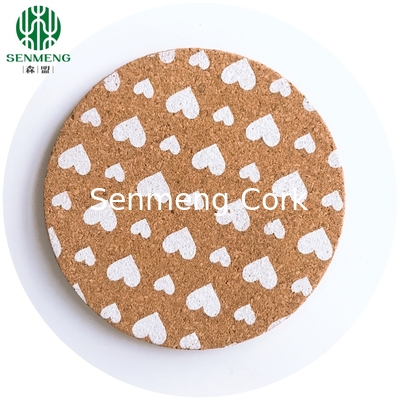 Buy Wholesale Round Cup Mat Customized Advertising Coasters Eco Friendly Cork Coaster online manufacture