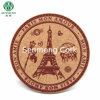 Buy Natural Hot Sale Custom Logo and Size Wholesale Cork Coasters online manufacture