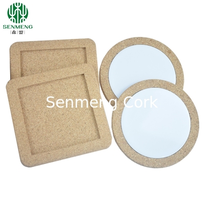 Buy Personalized Round Cork Placemats Trivets Antiskid Good Resilience online manufacture