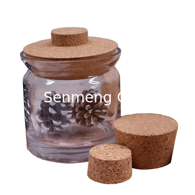 Buy PROP65 Crackproof Glass Bottle Corks Holding Knob Agglomerated Tapered Stopper online manufacture