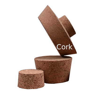 Buy Yuelin Agglomerated Tapered Cork Lid With Holding Knob Glass Canister FDA online manufacture