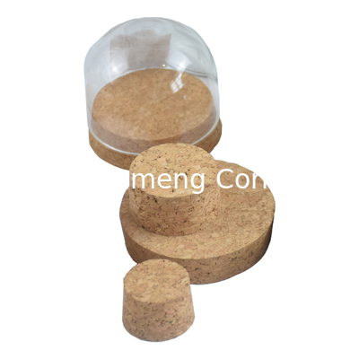 Buy FSC OEM Decor Natural Cork Lids Glass Dome Cork Base Nontoxic online manufacture