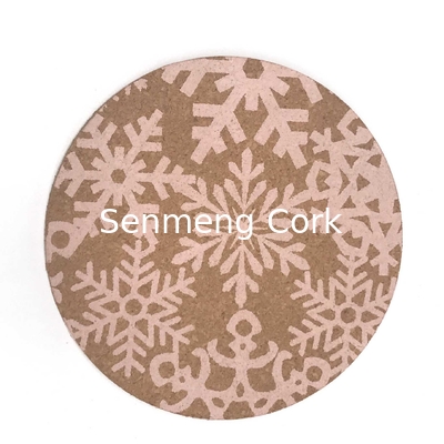 Buy Multipurpose Printed Natural Cork Coasters Wearproof Eco online manufacture
