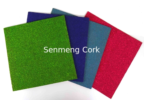 Buy ISO9001 Colored Cork Board Sheets Compressibility Waterproof online manufacture