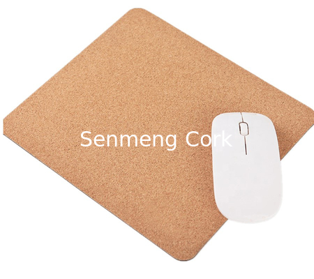 Buy Rectangular Office Cork Mouse Mat Mousepad 23x19cm 5mm Thickness online manufacture