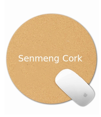 Buy Dia 21cm Round Cork Mouse Pads Biodegradable Antiskid Custom LOGO online manufacture