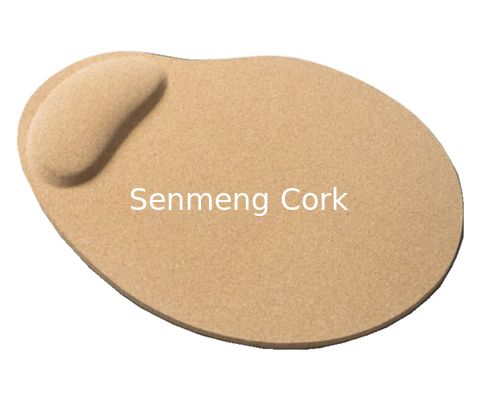 Buy Eco Wrist Support Cork Board Mouse Pad 5000pcs 24.5x20cm Oval online manufacture