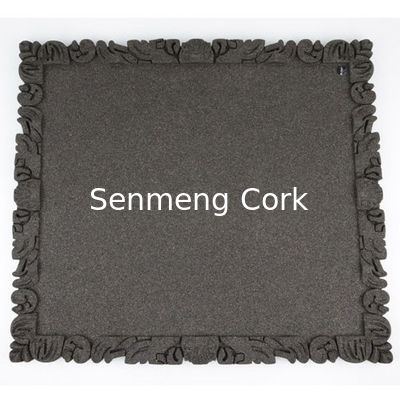 Buy 1.7cm Black Decorative Cork Boards Carbonized Cork Meassage Board online manufacture