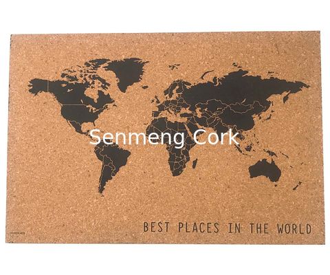 Buy Yuelin Home Office Cork Board Wall Map Tearproof ISO9001 online manufacture