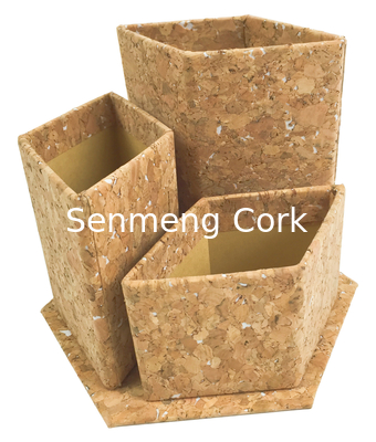 Buy 500pcs Cork Pencil Holder ODM OEM Desk Storage Pen Box Organizer online manufacture