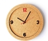 Custom Round Cork Clock Personalized World Map Silent Quartz Movement