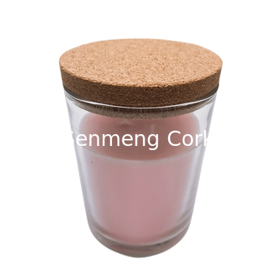 Candle Jar Clear Glass Bottle Cork Lid Airtightness For Decorative