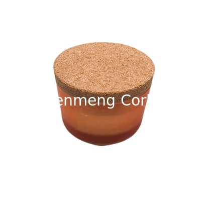 High Borosilicate Colored Glass Bottle Cork Airtightness For DIY Candle Making