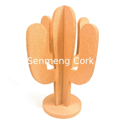 H22cm Diy Personalised Cork Notice Board Pin Handicrafts Cactus Shape