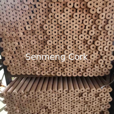 Dia30 - 160mm Agglomerated Hollow Cork Rods Sticks Flexible Durable