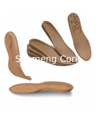 Sweat Absorbing Cork Insole Cork Shoe Inserts Eco-Friendly Comfortable