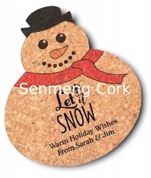 Xmas Decorating Cork Coasters Table Mats Personalized Cork Placemats