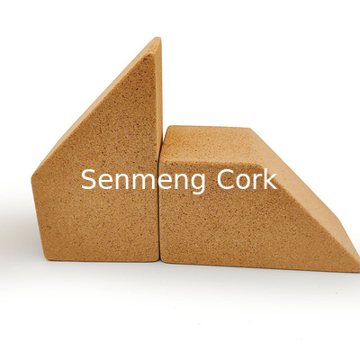 Trapezoid Yoga Cork Blocks Bricks Cork Stretching Exercise Support Practice