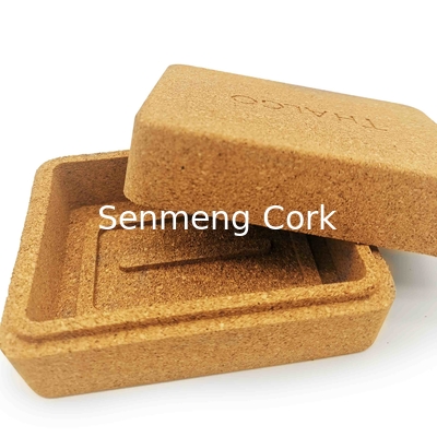 Rectangular Cork Soap Holder Dish Container Box Case For Bathroom Traveling