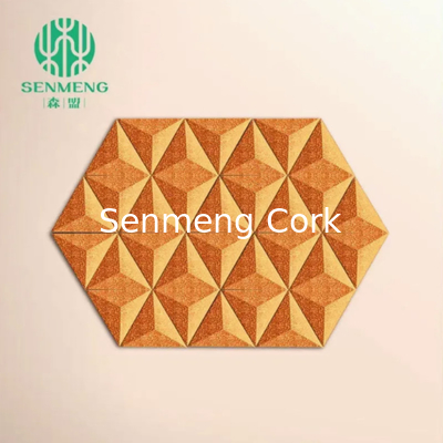 Natural Cork Wall Tiles Premium Quality Heat Insulation Cork wall Panels