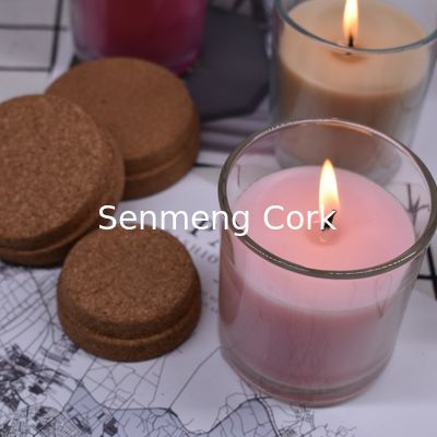 Premium Quality OEM  Glass Candle Jar Cork Stopper Tightly Airtightness