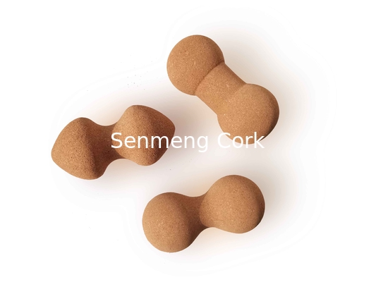 OEM Antislip Yoga Cork Massage Peanut Balls Roller Eco Friendly