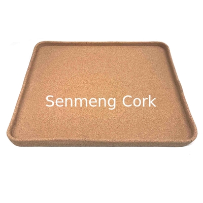 BSCI Rectangular Natural Cork Serving Tray 12''X8''X0.79'' BSCI Heat Resistant