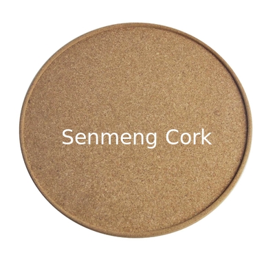 Dia 6in To 16in Round Cork Trays Antimicrobial Slip Resistant