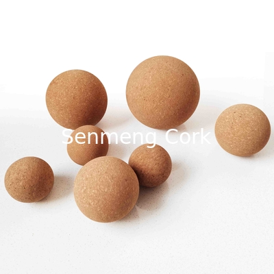 Dia 30mm Toxicless Cork Ball Stopper Lid For Borosilicate Glass Jar
