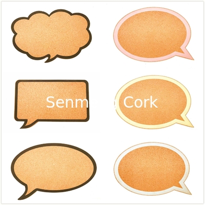Yuelin Decorative Cork Board Bulletin Speech Bubble Talking 15.2x13.6cm