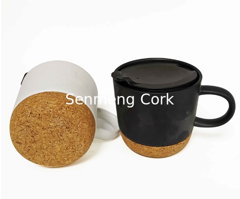 FDA BSCI Natural Cork Base Ceramic Mug Cork Bottom Antiscratch Coasters