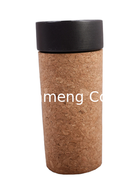 ISO9001 Custom Cork Cup Sleeve Antiskid Thermal Insulation For Glass Water Bottle