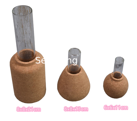 OEM DIY Recycled Cork Flower Vases Water Resistant Decorative Eco friendly