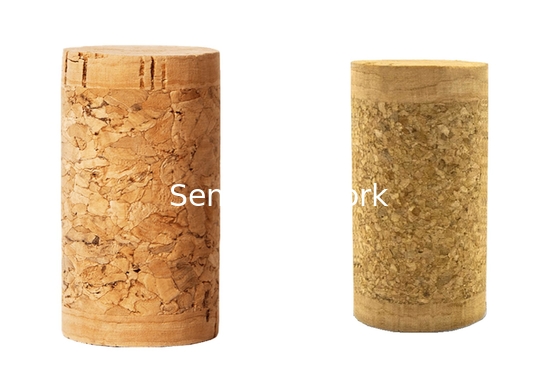 Twin Top Wooden Wine Cork Stopper Tasteless Nontoxic FDA