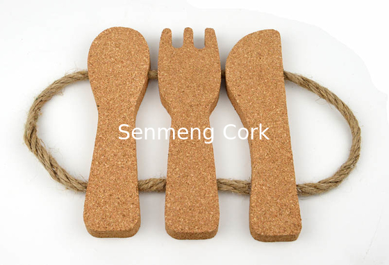 Eco Cork Table Placemats Pot Coaster Cutlery Cork Trivet Durability Toxicless