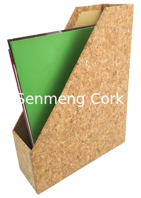 Stationery Cork Magazine Holder Desk Organizer Dampproof 30x15x24cm