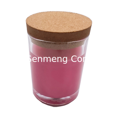 OEM Cork Top Glass Jars Cork Lids For Candle Jars Antiwear Heat Resistant