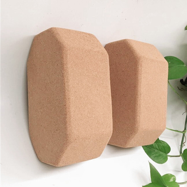 Octagonal Yoga Block Cork Brick Non Slip  215 X 138 X 67mm 0