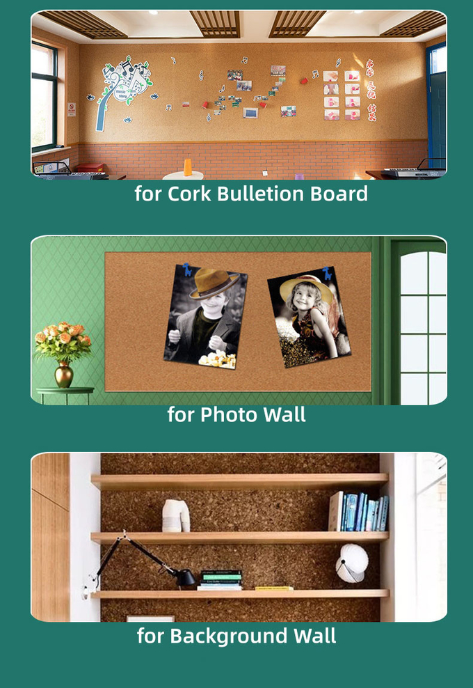 Floral Cork Surface Cork Roll for Wall Cork Board Sheets Bulletin Board 0